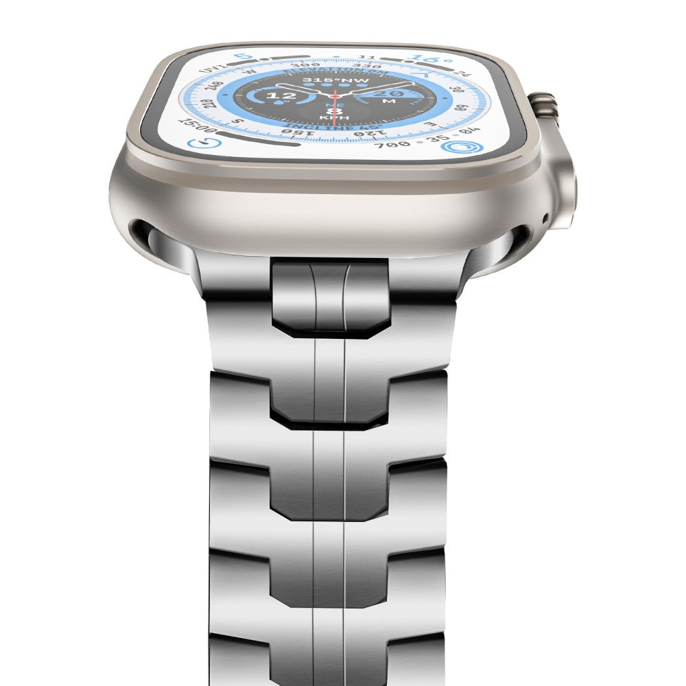 Helt Vildt Hårdfør Metal Universal Rem passer til Apple Smartwatch - Sølv#serie_5