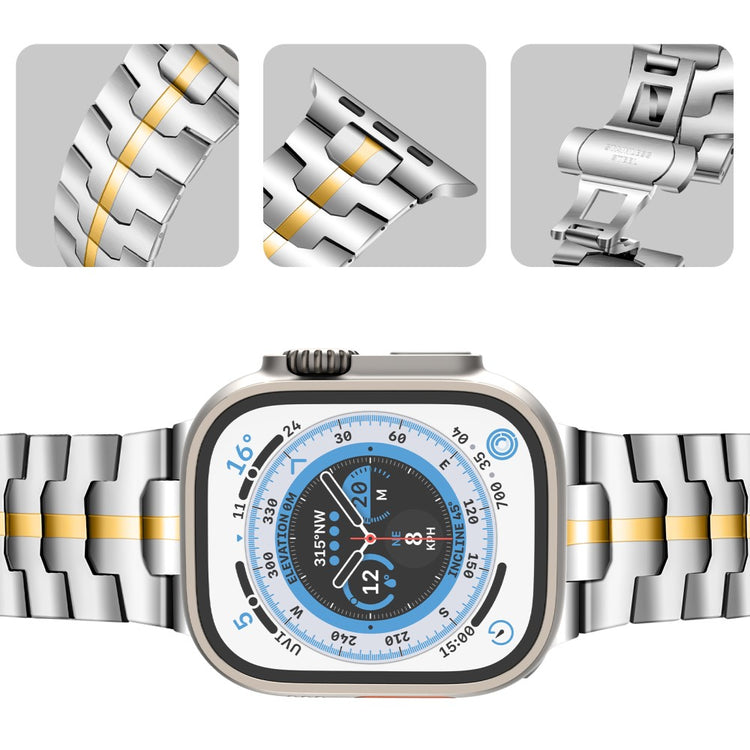 Komfortabel Metal Universal Rem passer til Apple Smartwatch - Sølv#serie_1