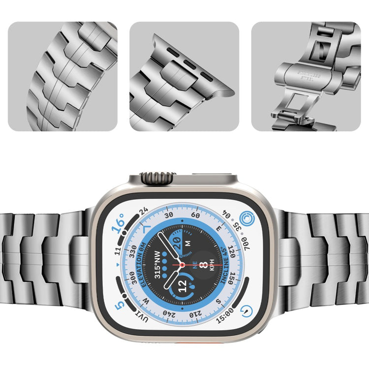 Komfortabel Metal Universal Rem passer til Apple Smartwatch - Sølv#serie_5