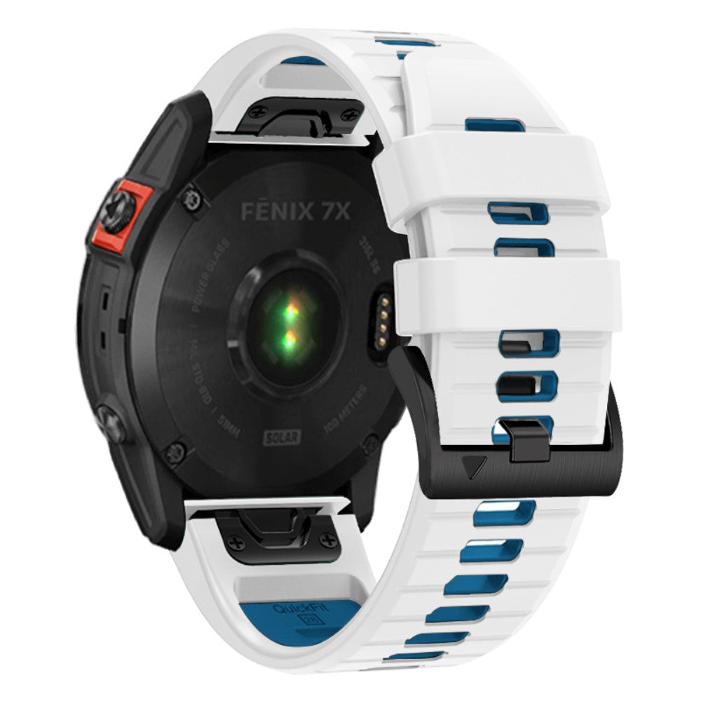 Mega Godt Silikone Universal Rem passer til Smartwatch - Hvid#serie_2