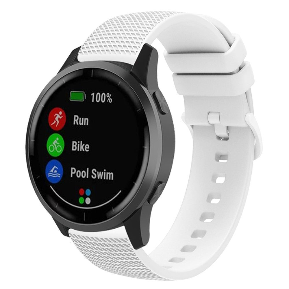 Meget Sejt Silikone Universal Rem passer til Garmin Smartwatch - Hvid#serie_2