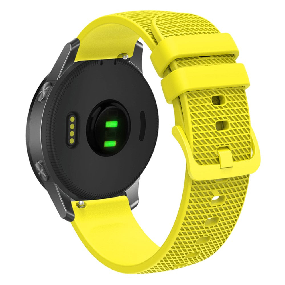 Meget Sejt Silikone Universal Rem passer til Garmin Smartwatch - Gul#serie_6