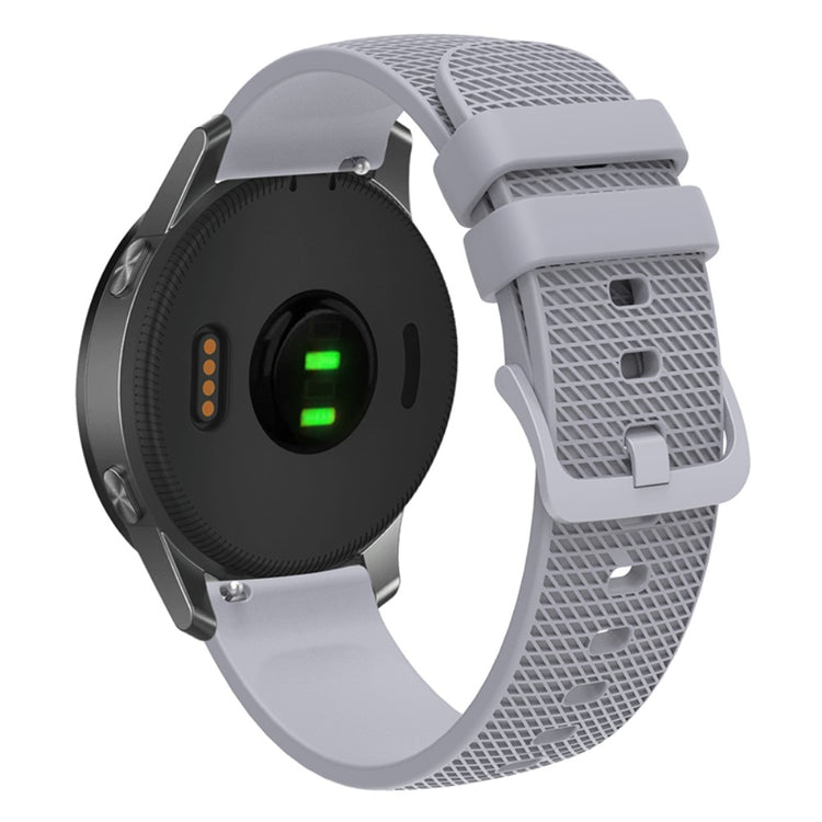 Meget Sejt Silikone Universal Rem passer til Garmin Smartwatch - Sølv#serie_7