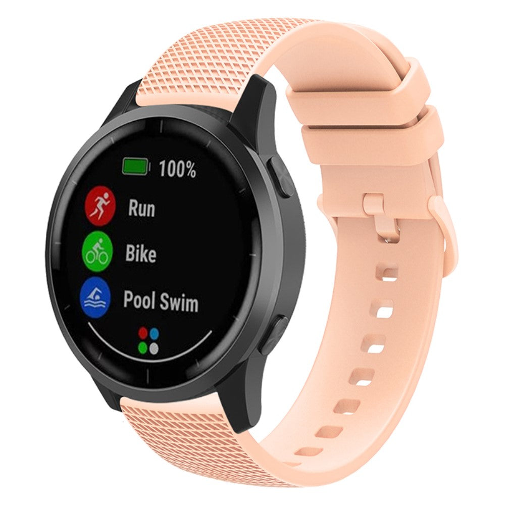 Meget Sejt Silikone Universal Rem passer til Garmin Smartwatch - Pink#serie_8