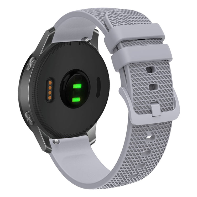 Sejt Silikone Universal Rem passer til Smartwatch - Sølv#serie_9