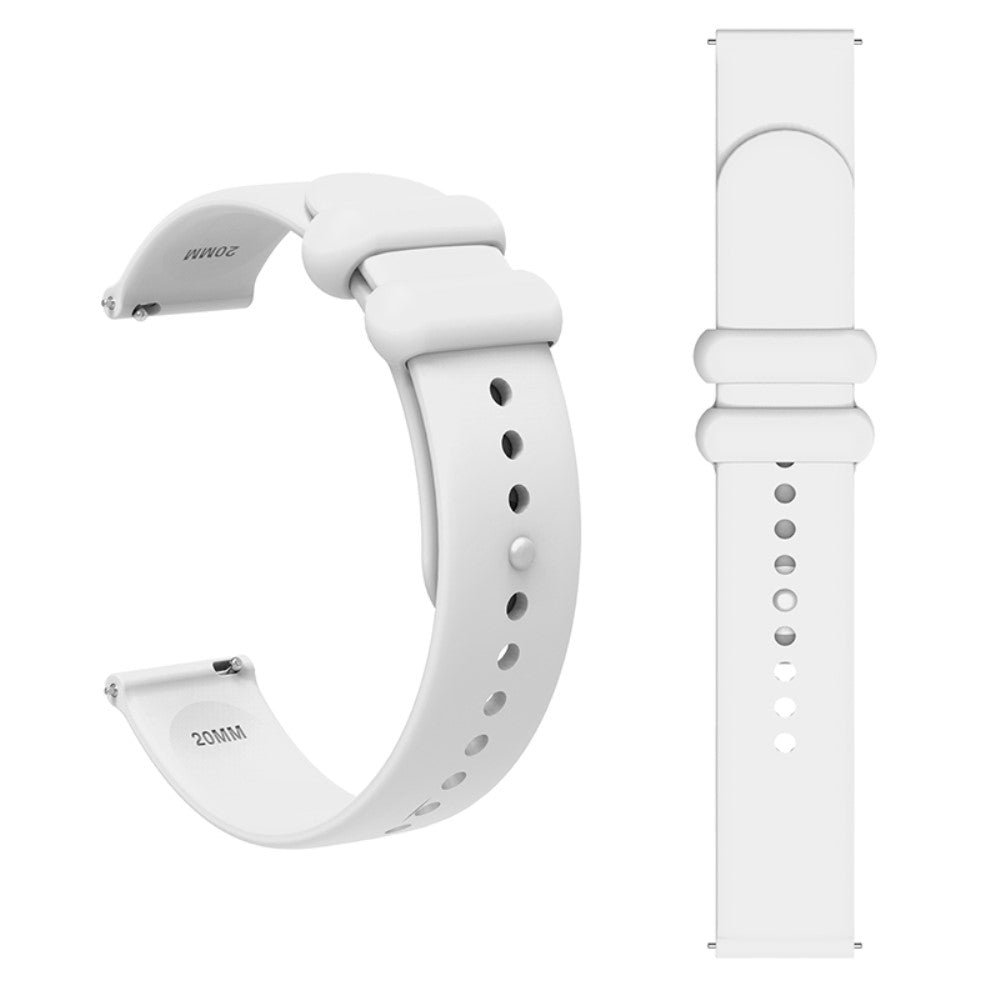 Komfortabel Silikone Universal Rem passer til Garmin Smartwatch - Hvid#serie_2