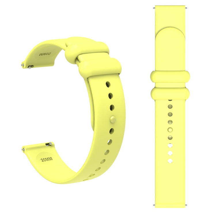 Komfortabel Silikone Universal Rem passer til Garmin Smartwatch - Gul#serie_7