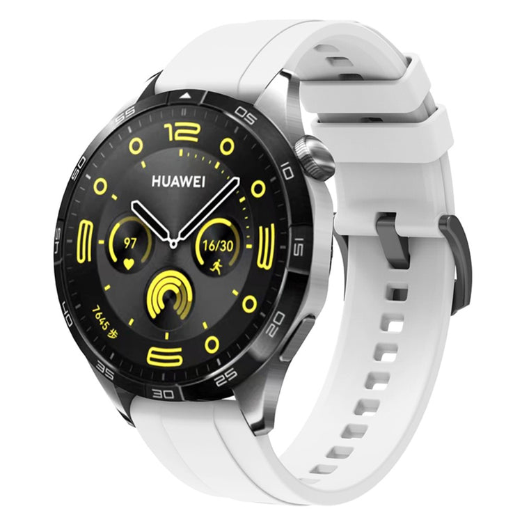 Super Smuk Silikone Rem passer til Huawei Watch GT 4 46mm - Hvid#serie_1