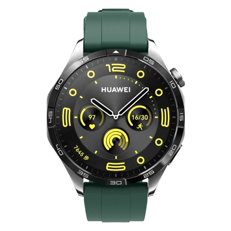 Super Smuk Silikone Rem passer til Huawei Watch GT 4 46mm - Grøn#serie_7