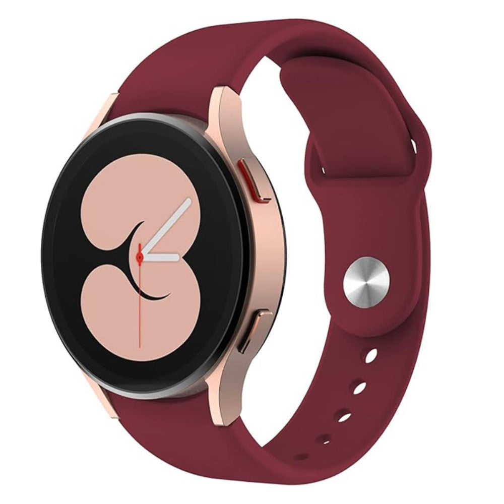Meget Smuk Silikone Universal Rem passer til Samsung Smartwatch - Rød#serie_1
