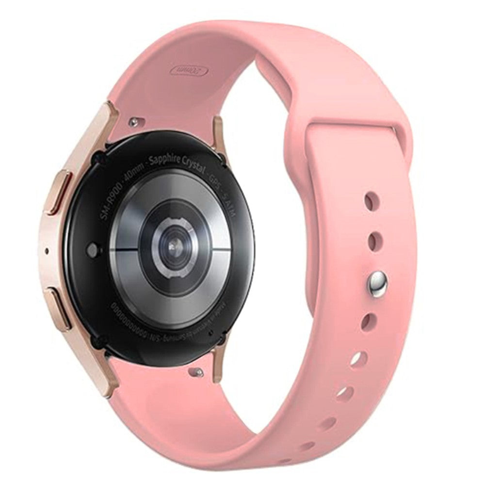 Meget Smuk Silikone Universal Rem passer til Samsung Smartwatch - Pink#serie_3