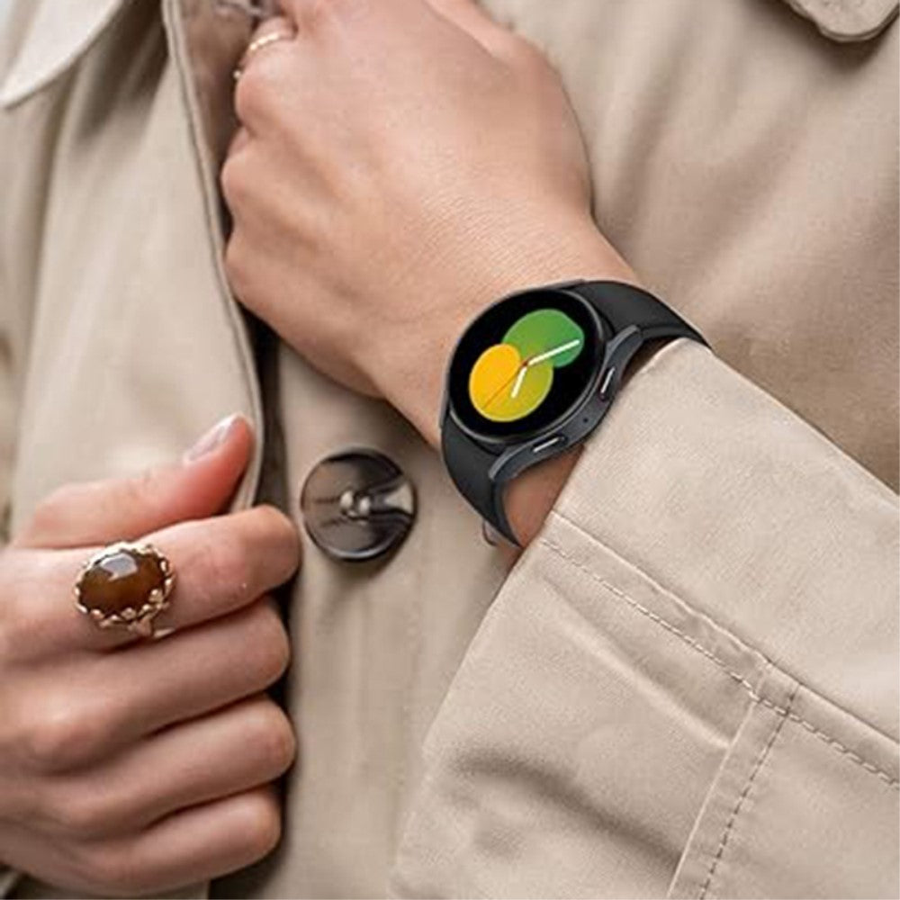Meget Smuk Silikone Universal Rem passer til Samsung Smartwatch - Sort#serie_4