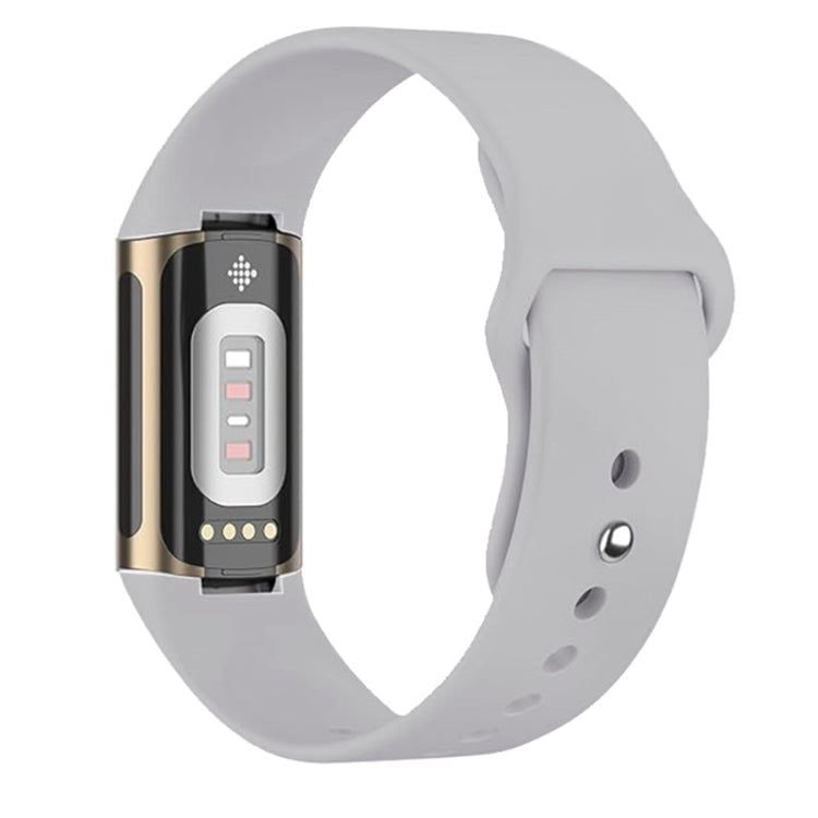 Silikone Universal Rem passer til Fitbit Charge 6 / Fitbit Charge 5 - Sølv#serie_6