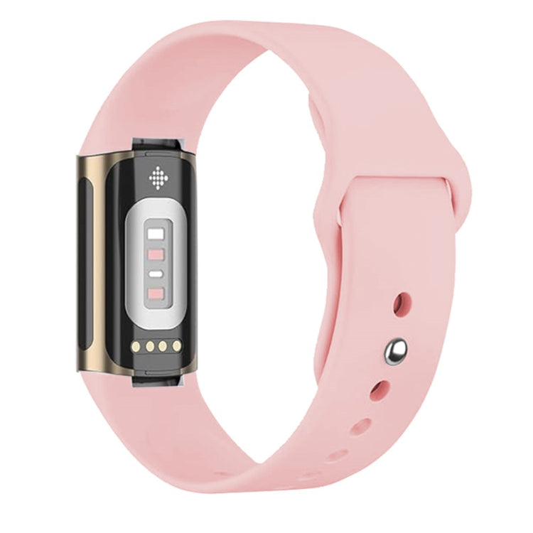 Silikone Universal Rem passer til Fitbit Charge 6 / Fitbit Charge 5 - Pink#serie_8