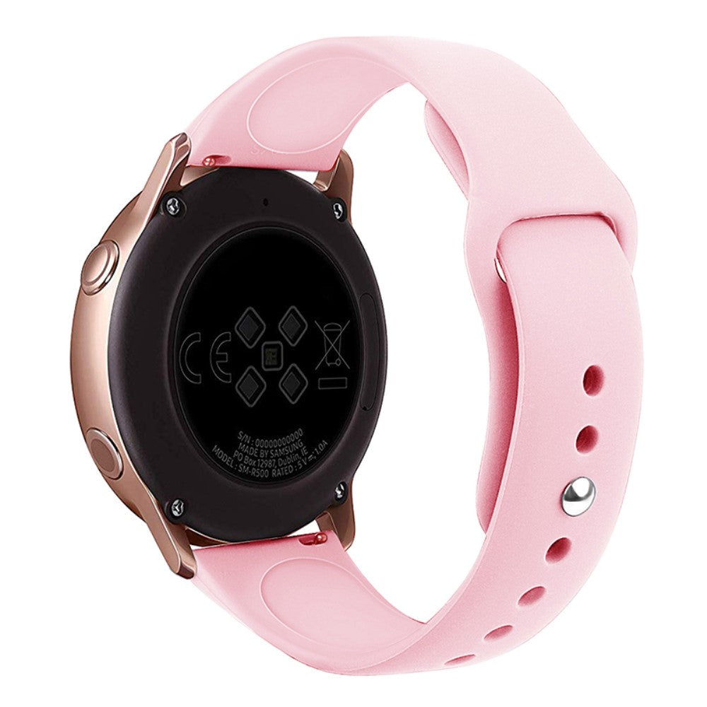 Vildt Pænt Silikone Universal Rem passer til Smartwatch - Pink#serie_4