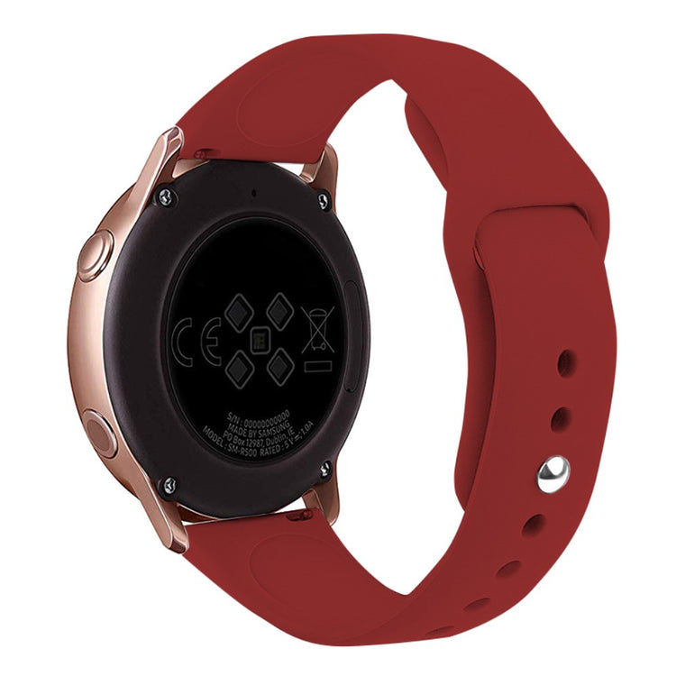 Vildt Pænt Silikone Universal Rem passer til Smartwatch - Rød#serie_7
