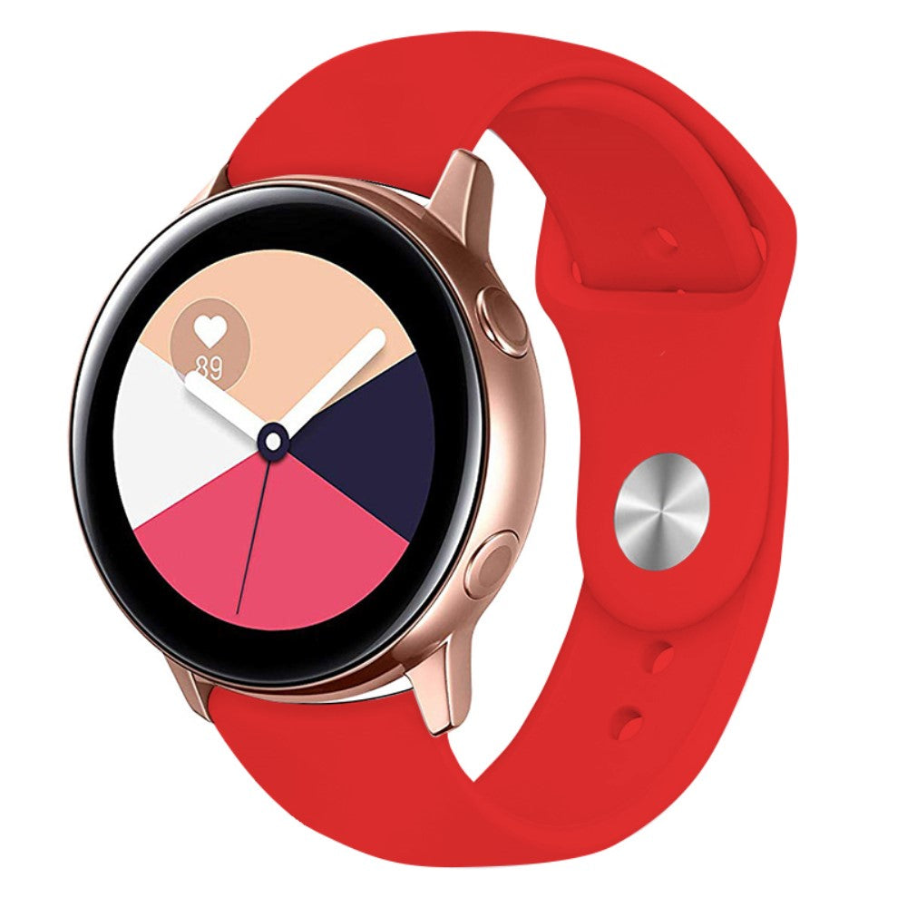 Vildt Pænt Silikone Universal Rem passer til Smartwatch - Rød#serie_9