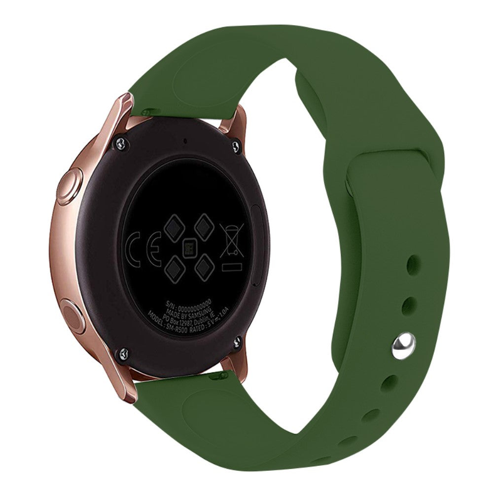 Vildt Pænt Silikone Universal Rem passer til Smartwatch - Grøn#serie_12