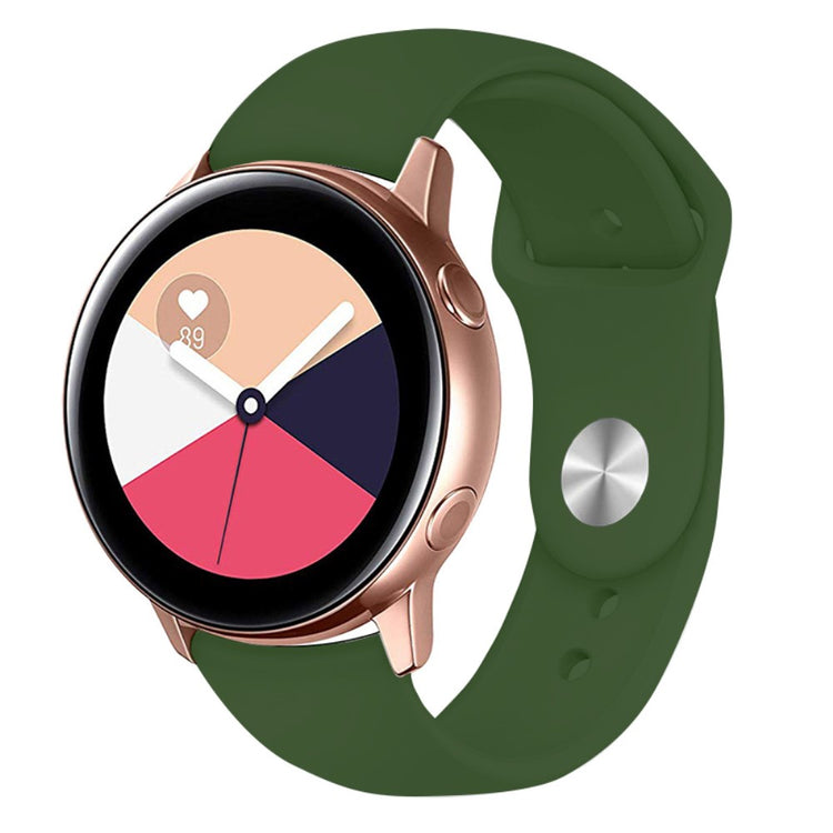 Vildt Pænt Silikone Universal Rem passer til Smartwatch - Grøn#serie_12