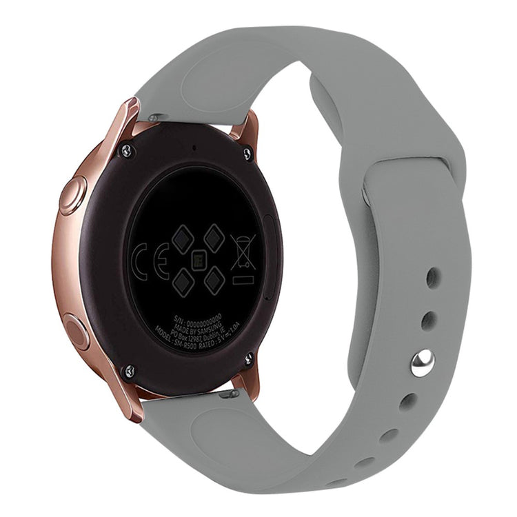 Vildt Pænt Silikone Universal Rem passer til Smartwatch - Sølv#serie_13