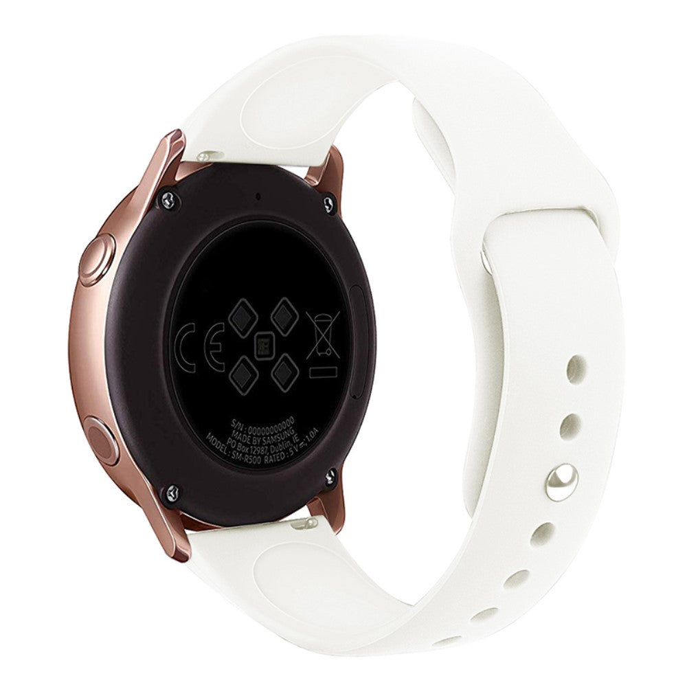 Super Kønt Silikone Universal Rem passer til Smartwatch - Hvid#serie_3