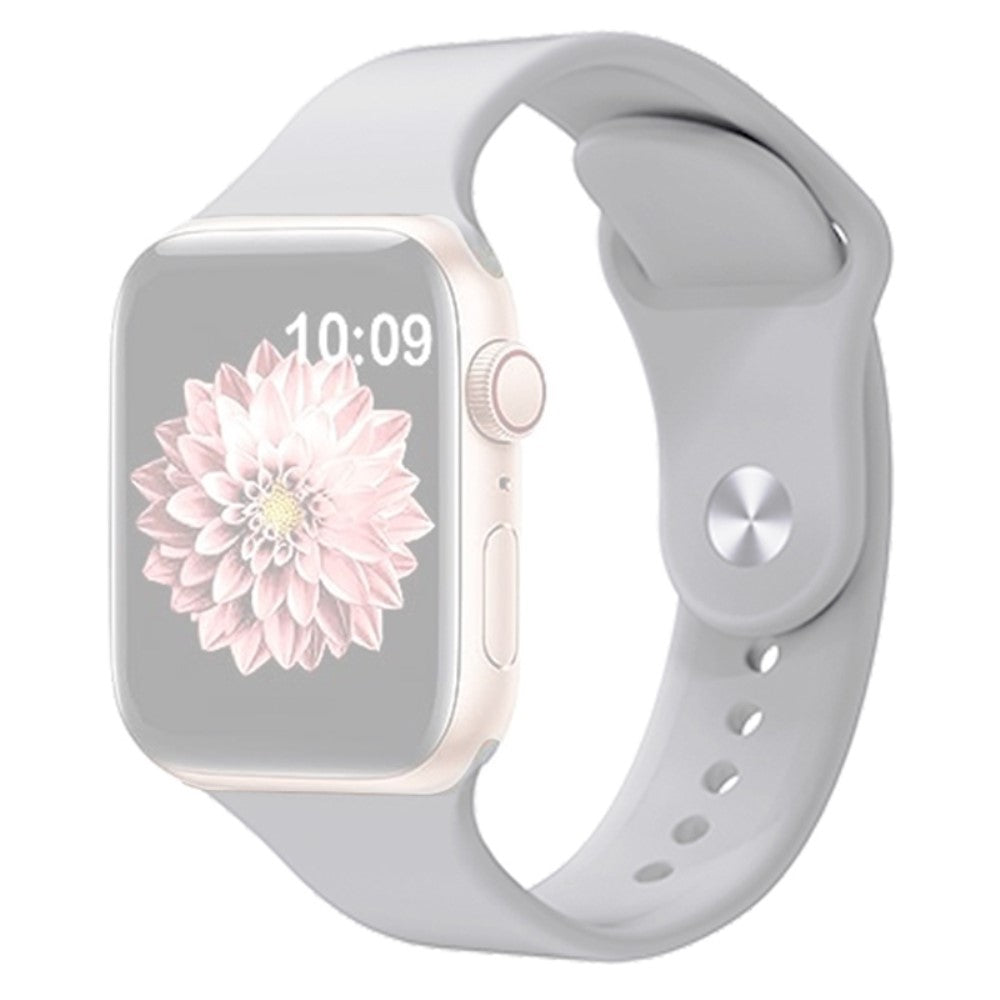Helt Vildt Godt Silikone Universal Rem passer til Apple Smartwatch - Sølv#serie_1