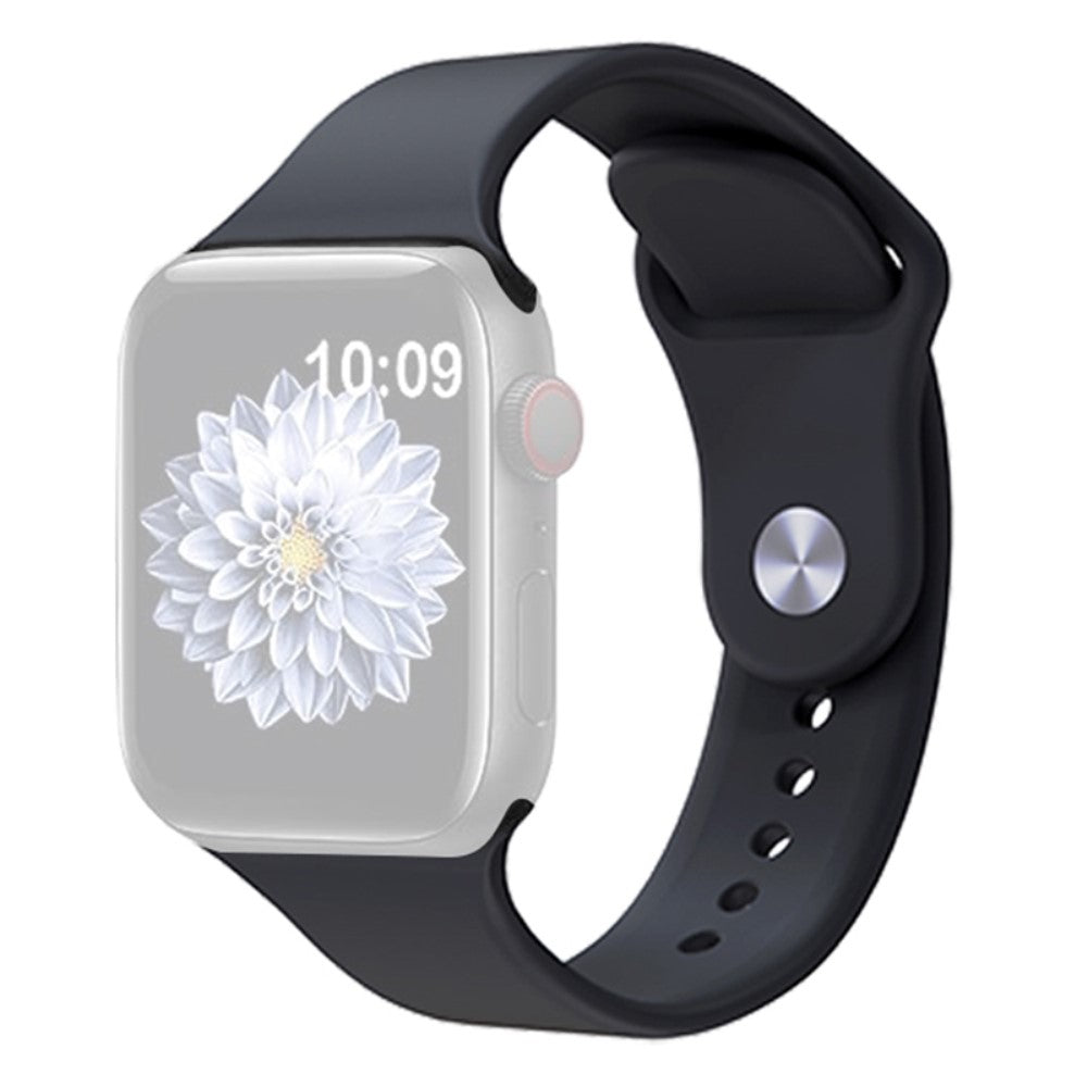 Helt Vildt Godt Silikone Universal Rem passer til Apple Smartwatch - Sort#serie_6