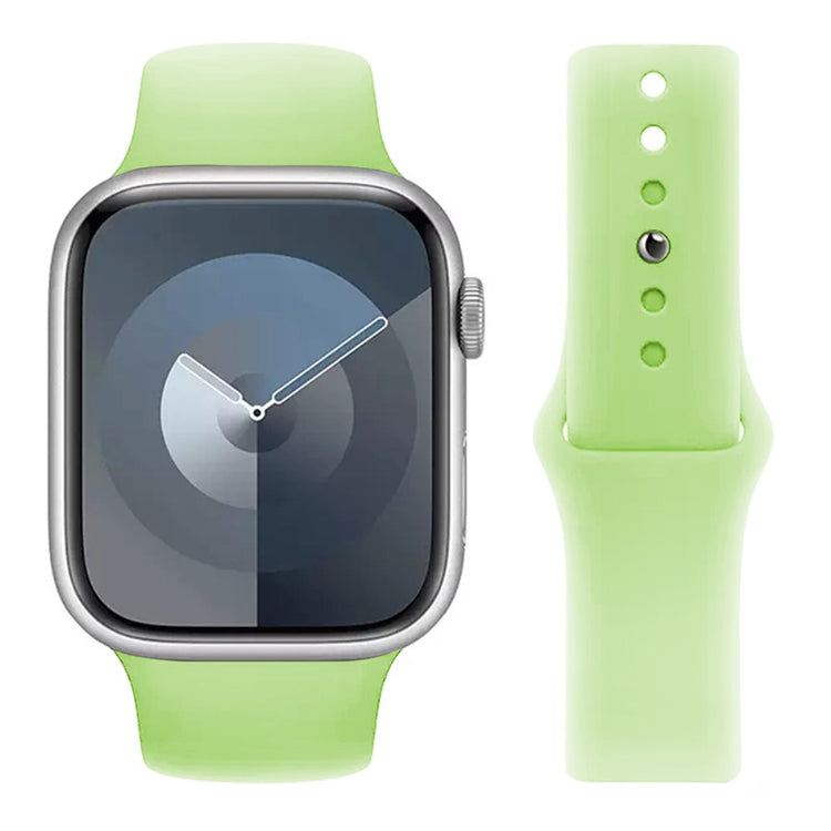 Helt Vildt Godt Silikone Universal Rem passer til Apple Smartwatch - Grøn#serie_7