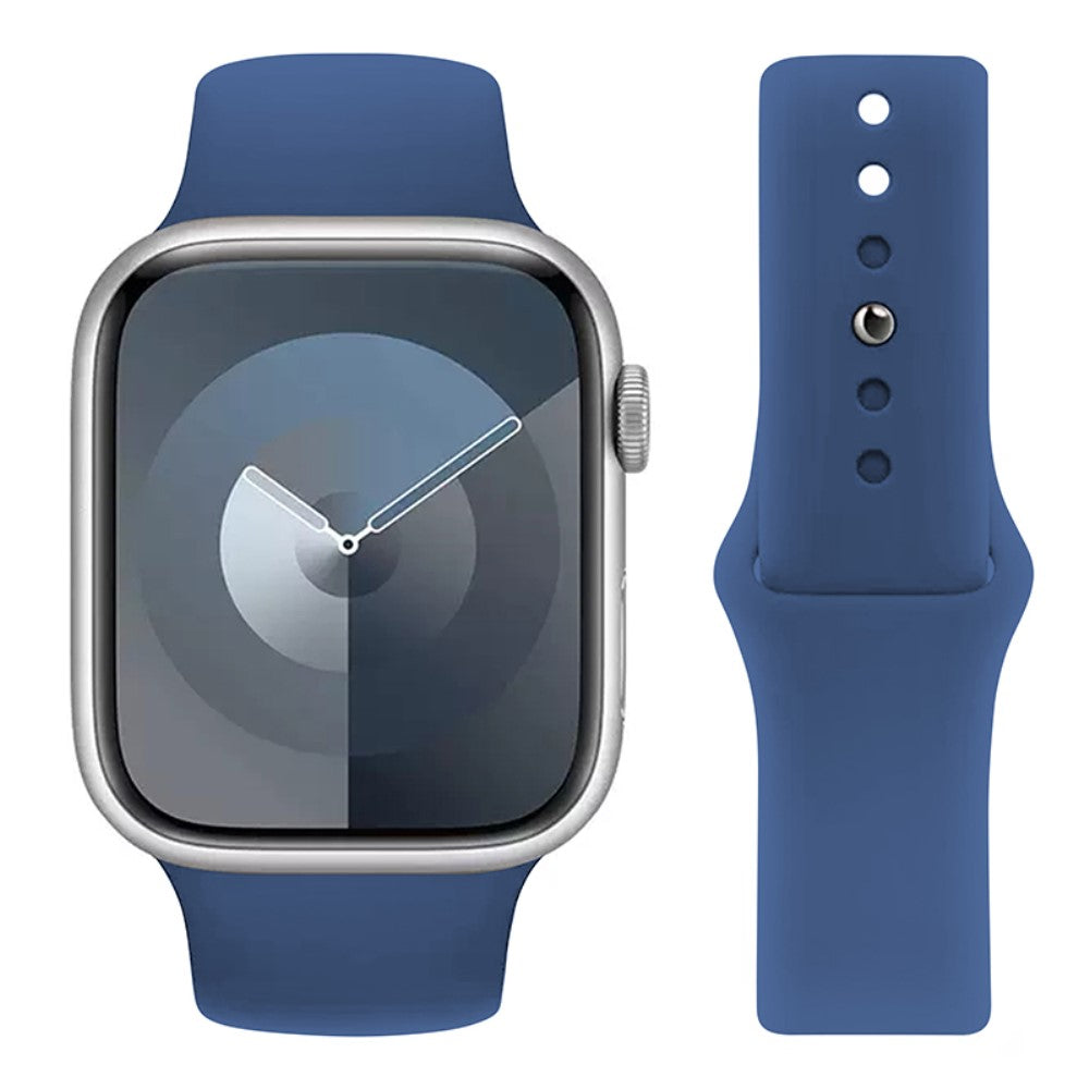 Fantastisk Silikone Universal Rem passer til Apple Smartwatch - Blå#serie_3