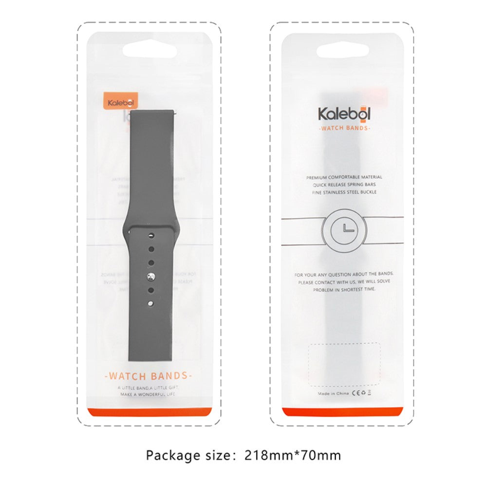 Fantastisk Silikone Universal Rem passer til Apple Smartwatch - Orange#serie_7