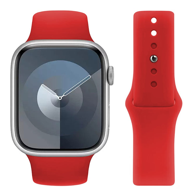 Fantastisk Silikone Universal Rem passer til Apple Smartwatch - Rød#serie_8