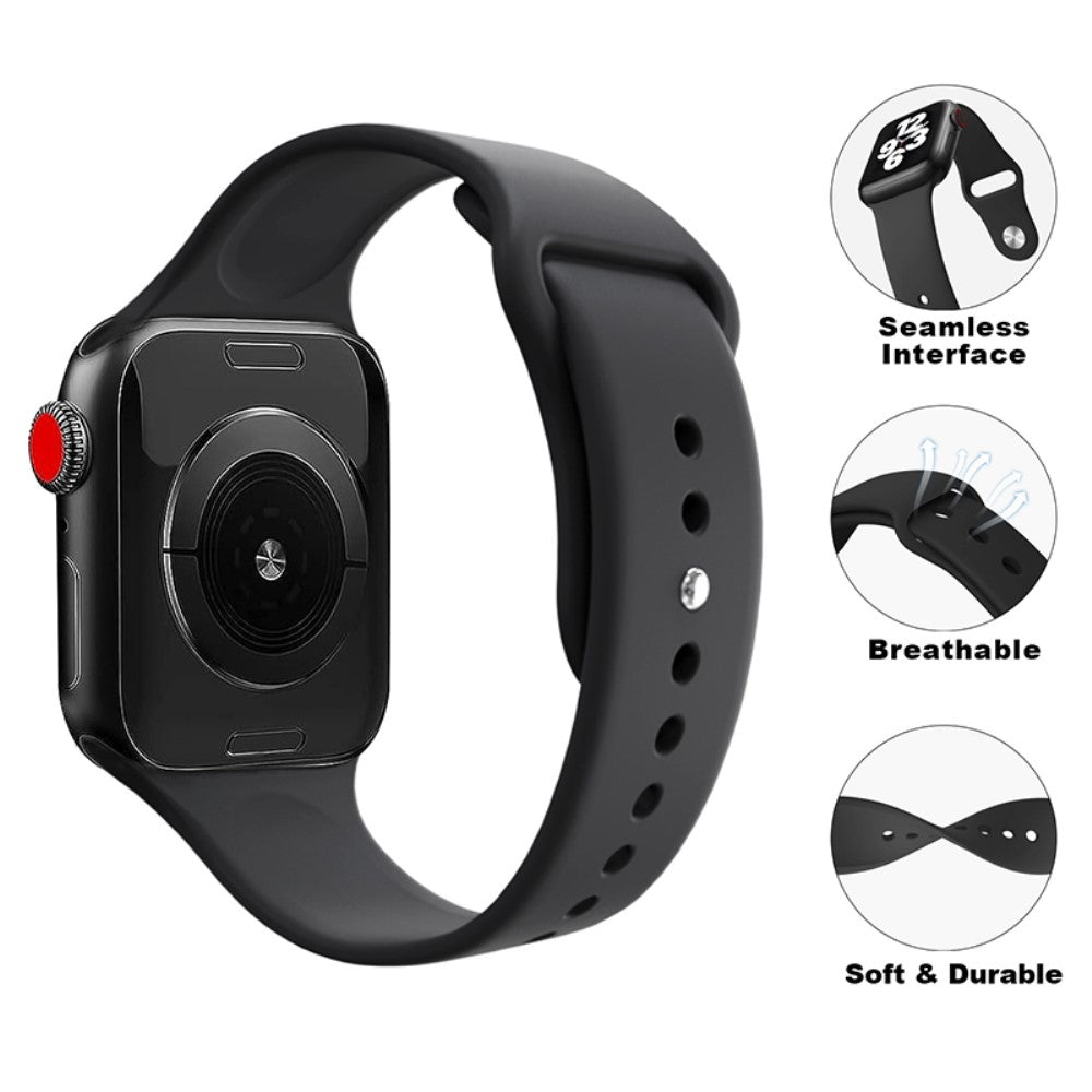 Fantastisk Silikone Universal Rem passer til Apple Smartwatch - Rød#serie_8