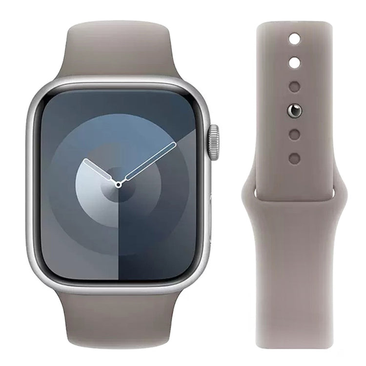 Fantastisk Silikone Universal Rem passer til Apple Smartwatch - Sølv#serie_14