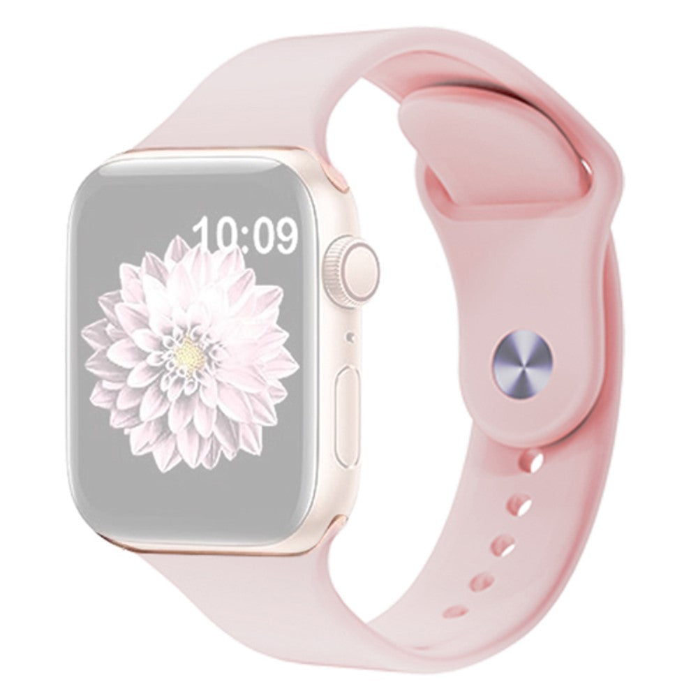 Skøn Silikone Universal Rem passer til Apple Smartwatch - Pink#serie_3