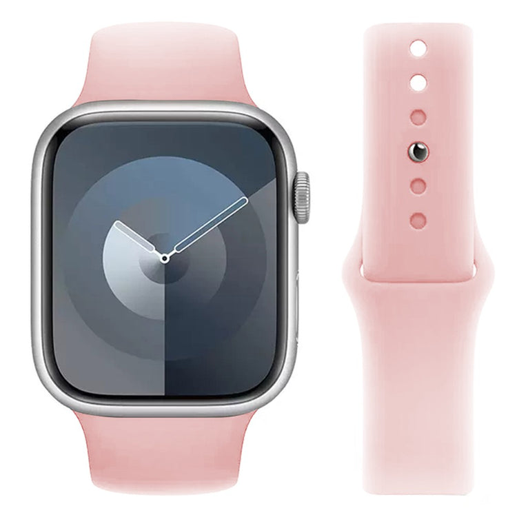 Skøn Silikone Universal Rem passer til Apple Smartwatch - Pink#serie_3