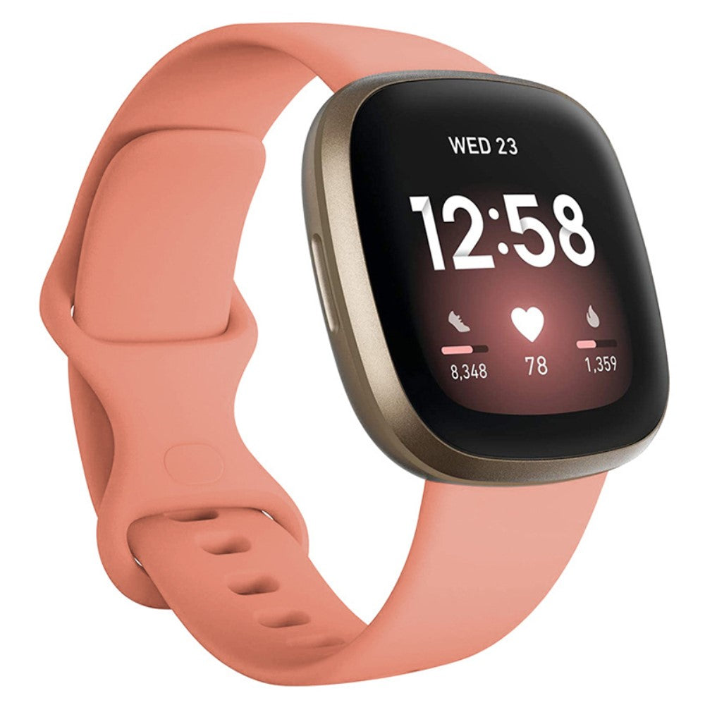 Super Smuk Silikone Universal Rem passer til Fitbit Smartwatch - Pink#serie_3