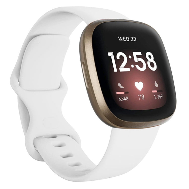 Helt Vildt Skøn Silikone Universal Rem passer til Fitbit Smartwatch - Hvid#serie_2