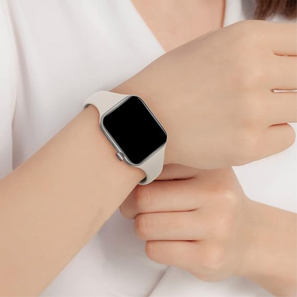 Helt Vildt Cool Silikone Universal Rem passer til Apple Smartwatch - Hvid#serie_1