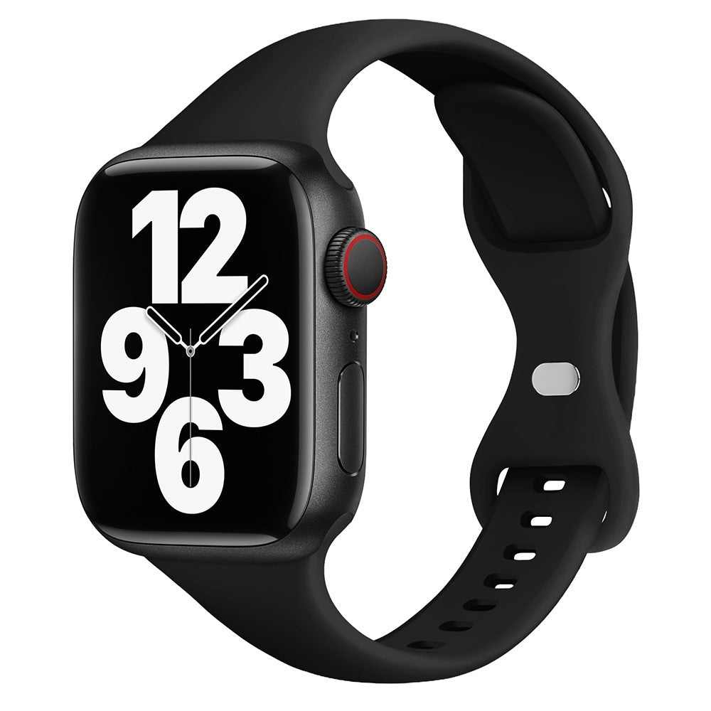Helt Vildt Cool Silikone Universal Rem passer til Apple Smartwatch - Sort#serie_5