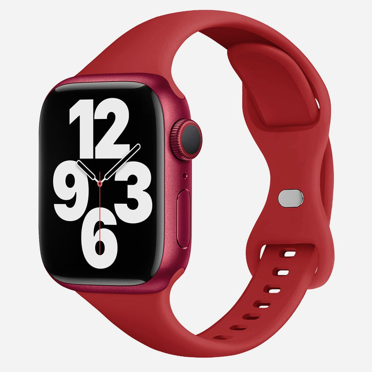Helt Vildt Cool Silikone Universal Rem passer til Apple Smartwatch - Rød#serie_9