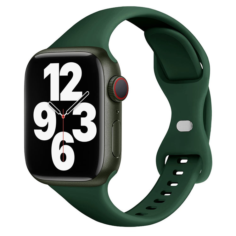 Meget Hårdfør Silikone Universal Rem passer til Apple Smartwatch - Grøn#serie_2