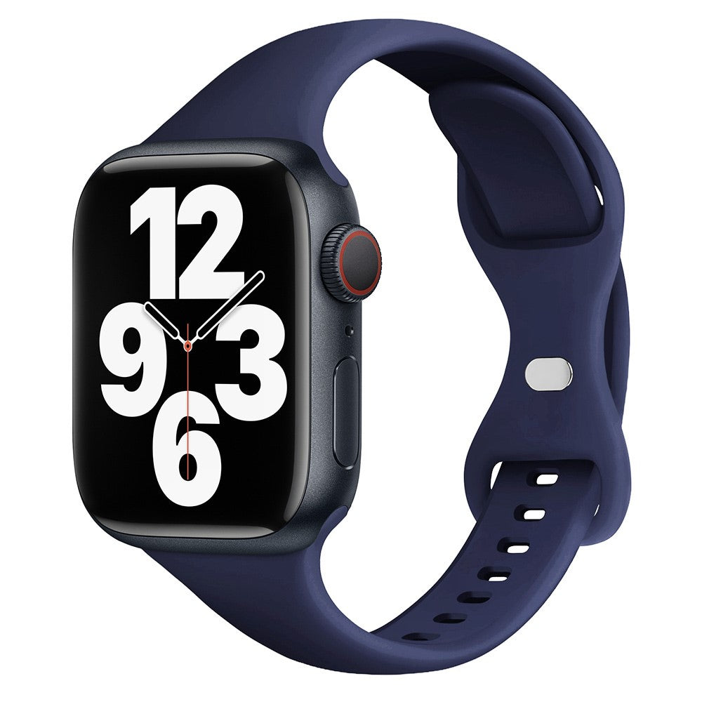 Meget Hårdfør Silikone Universal Rem passer til Apple Smartwatch - Blå#serie_11