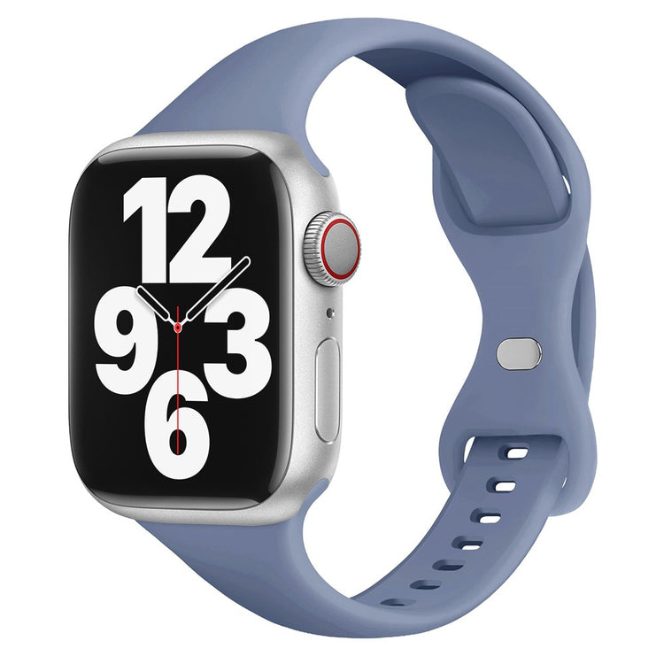 Meget Hårdfør Silikone Universal Rem passer til Apple Smartwatch - Sølv#serie_14