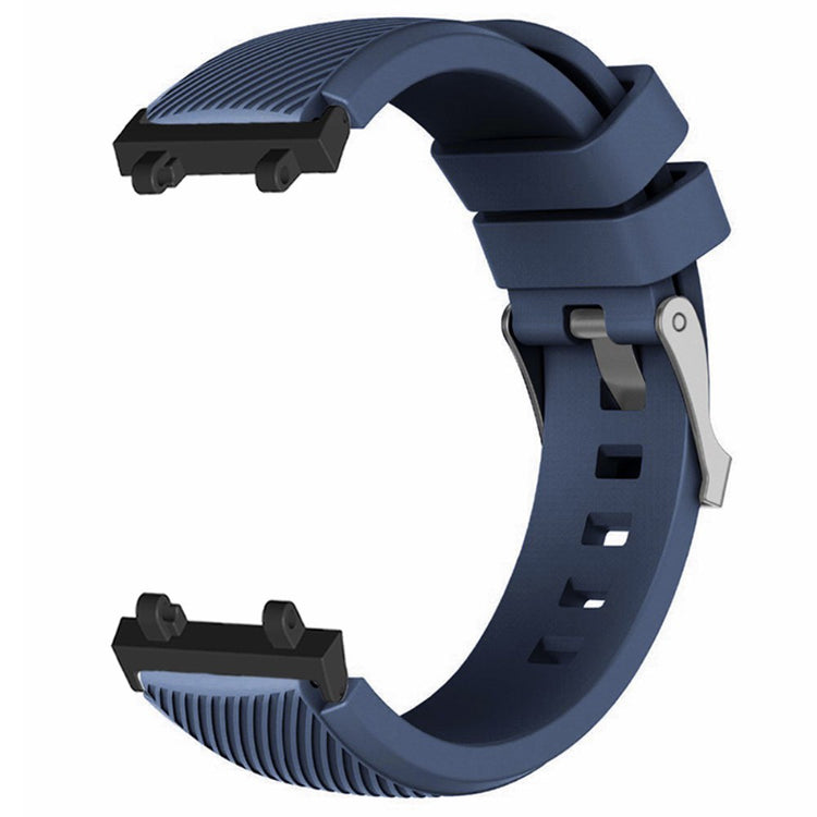 Vildt Holdbart Silikone Rem passer til Amazfit Active Edge - Blå#serie_9