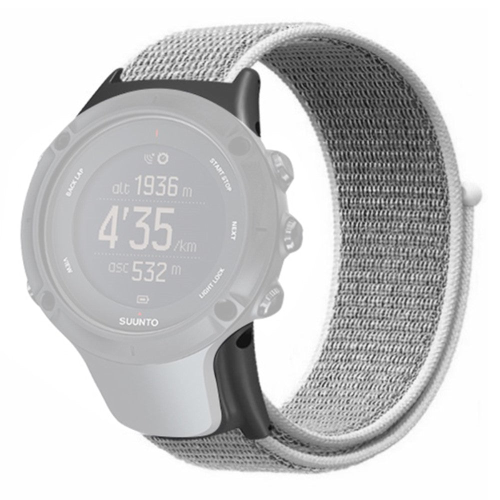 Vildt Fint Nylon Universal Rem passer til Suunto Smartwatch - Hvid#serie_2