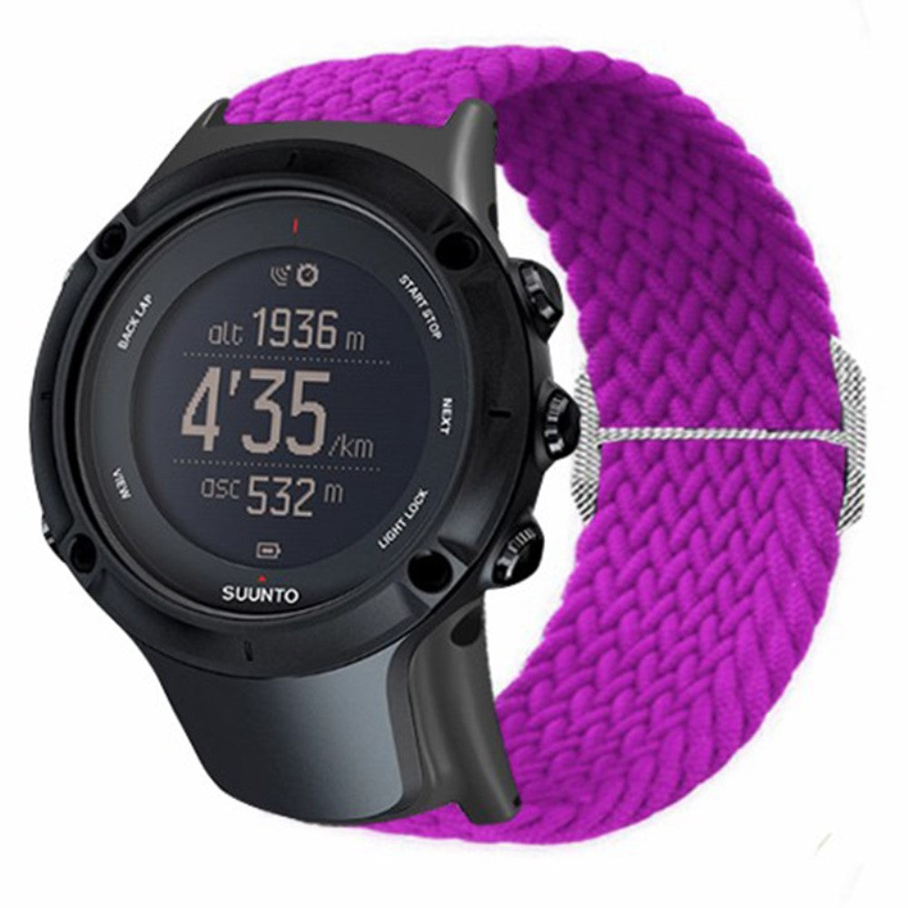 Glimrende Nylon Universal Rem passer til Suunto Smartwatch - Flerfarvet#serie_13