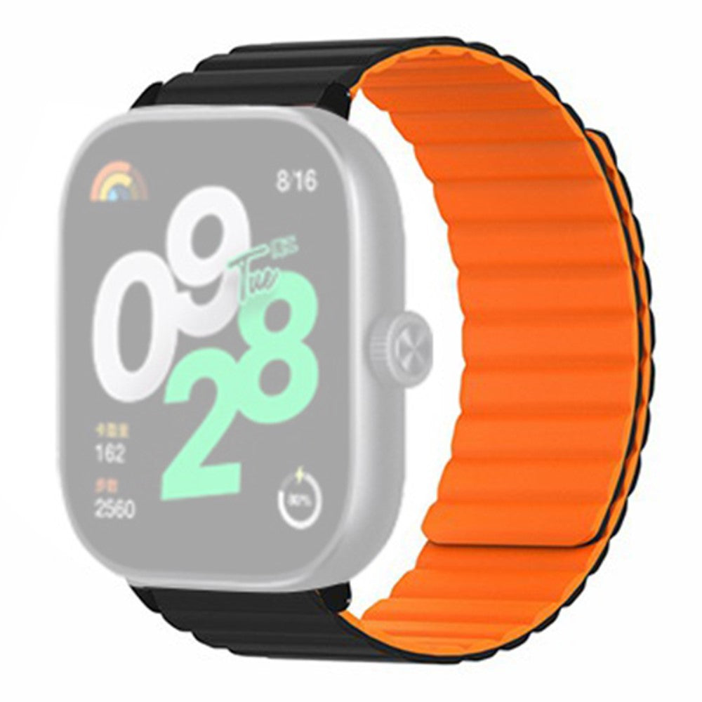 Vildt Skøn Silikone Rem passer til Xiaomi Redmi Watch 4 - Orange#serie_1