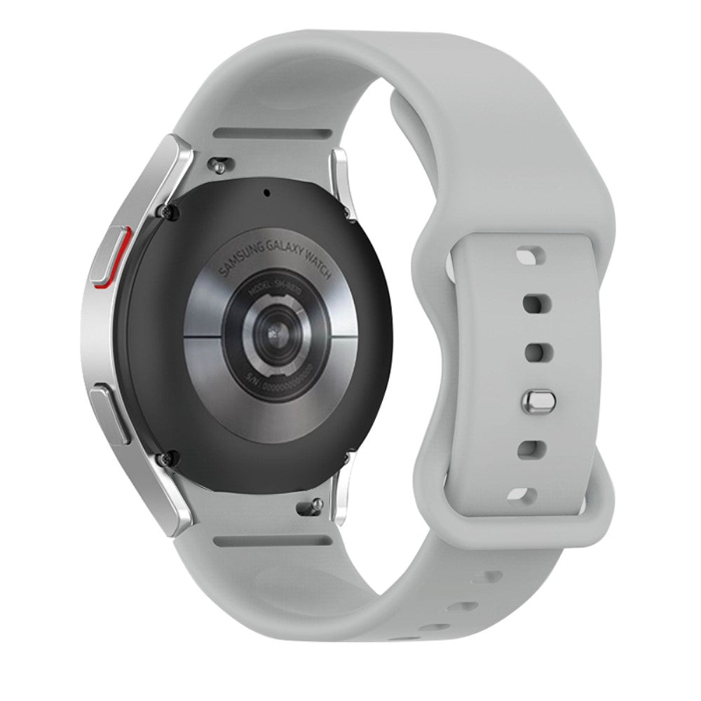 Glimrende Silikone Universal Rem passer til Samsung Smartwatch - Sølv#serie_1