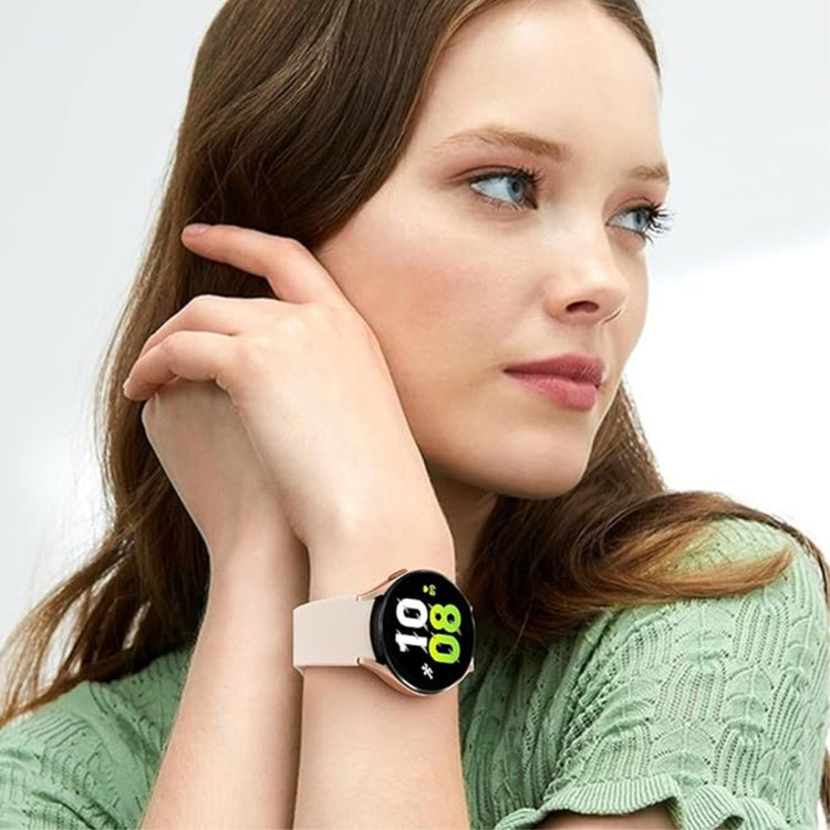 Glimrende Silikone Universal Rem passer til Samsung Smartwatch - Sølv#serie_1