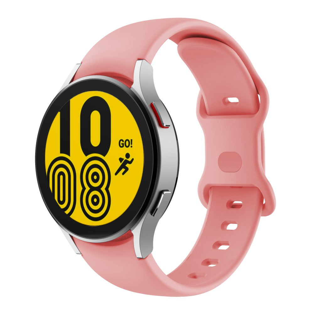 Glimrende Silikone Universal Rem passer til Samsung Smartwatch - Pink#serie_3